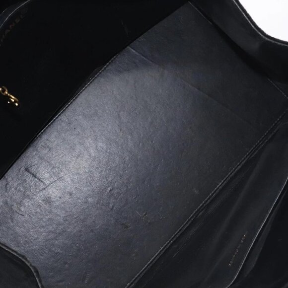 CHANEL Matelasse COCO Mark Chain Hand Bag Velor Black Silver CC Auth 130198 - Picture 10 of 16